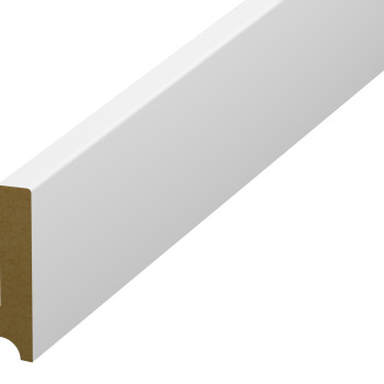 Plintă parchet alba, 80 mm din HDF, 57120, Basic 78x16x2400