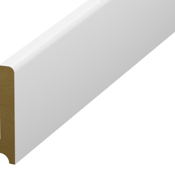 Plintă parchet alba, 80 mm din HDF, 57127, Furie 96x16x2400