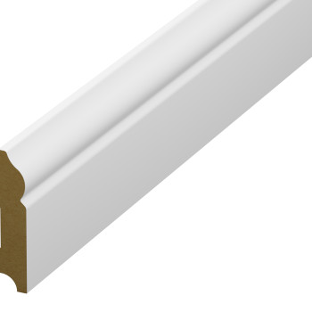 Plintă parchet alba, 80 mm din HDF, 57128, Pax 78x16x2400