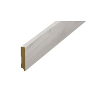 Plintă parchet alba Classen, 80 mm din HDF, compatibil 52348
