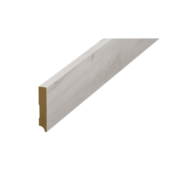Plintă parchet alba Classen, 80 mm din HDF, compatibil 52348