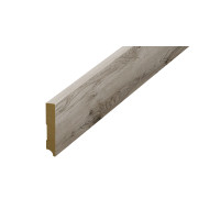 Plintă parchet gri, 80 mm din HDF, compatibil 54752
