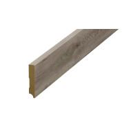 Plintă parchet gri inchis, 80 mm din HDF, compatibil 62663