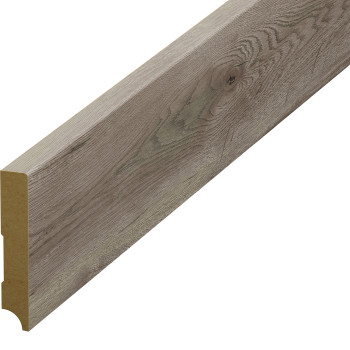 Plintă parchet gri inchis, 80 mm din HDF, compatibil 62663