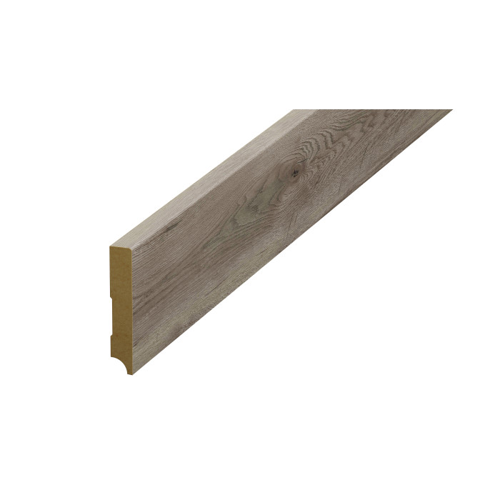 Plintă parchet gri inchis, 80 mm din HDF, compatibil 62663