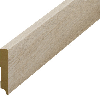 Plintă parchet crem stejar, 80 mm din HDF, compatibil 63343