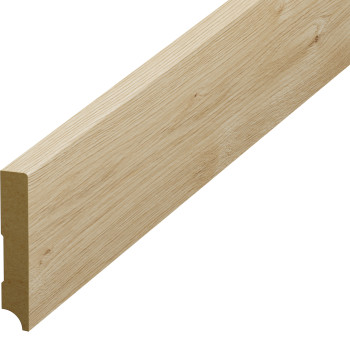 Plintă parchet stejar, 80 mm din HDF, compatibil 55092