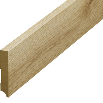 Plintă parchet stejar, 80 mm din HDF, compatibil 63167