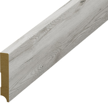 Plintă parchet gri stejar, 80 mm din HDF, compatibil 54847