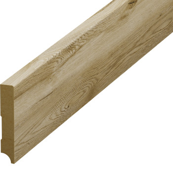 Plintă parchet stejar , 80 mm din HDF , compatibil 62494