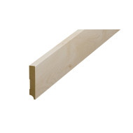 Plintă parchet crem deschis, 80 mm din HDF, compatibil 54754