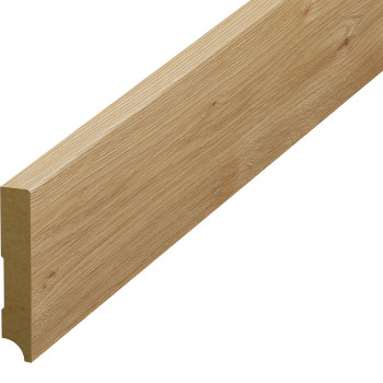 Plintă parchet stejar, 80 mm din HDF, compatibil 63174