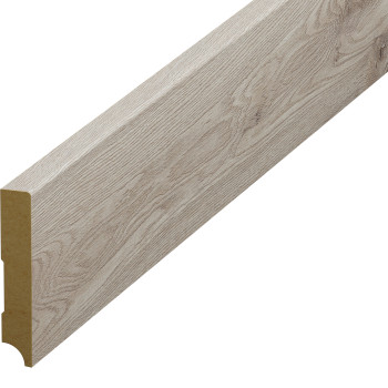 Plintă parchet stejar deschis, 80 mm din HDF , compatibil 62493