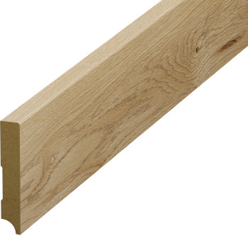 Plintă parchet stejar, 80 mm din HDF, compatibil 54749