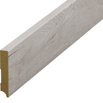 Plintă parchet gri, 80 mm din HDF, compatibil 56875