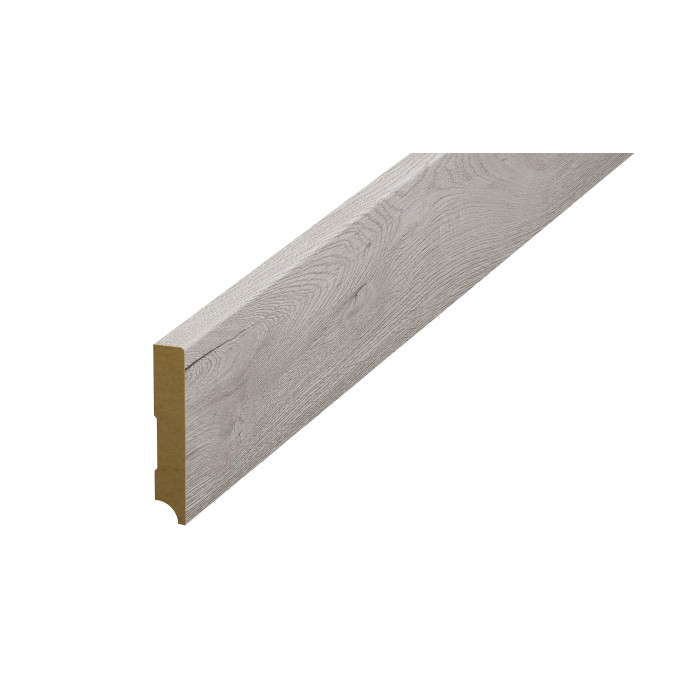 Plintă parchet gri, 80 mm din HDF, compatibil 56875