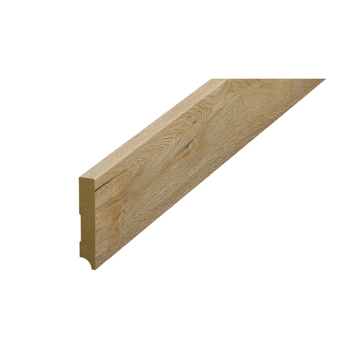 Plintă parchet stejar, 80 mm din HDF, compatibil 62706