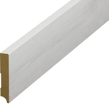 Plintă parchet alba Classen, 80 mm din HDF, compatibil 52353