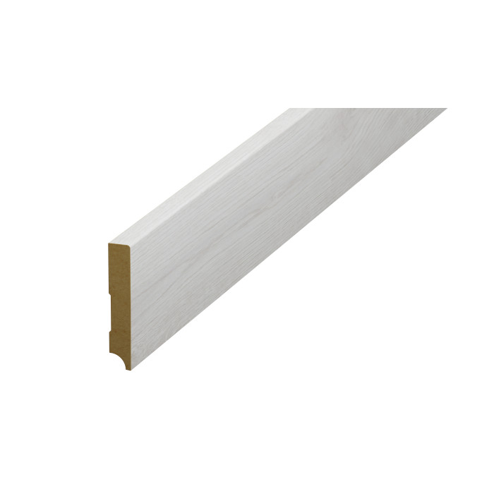 Plintă parchet alba Classen, 80 mm din HDF, compatibil 52353