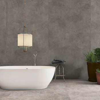 Parchet SPC Classen, aplicat pe perete, Ceramin Milone Maro Mediu