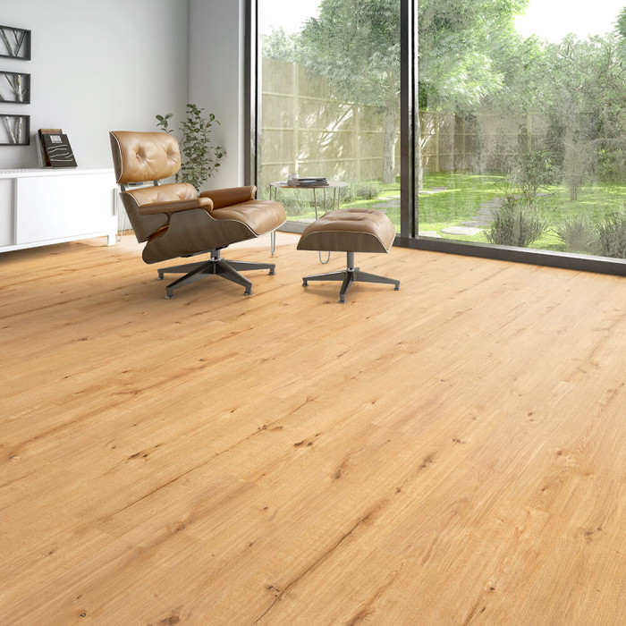 Parchet SPC Classen, 5,5 mm, Nuva Selected Stejar Pur Maro, cu folie aplicată